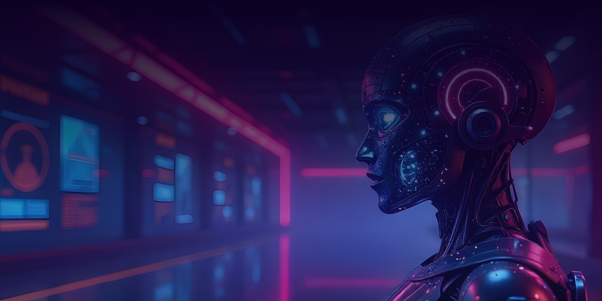 Two women sitting at a modern table talking with a city view behind them.